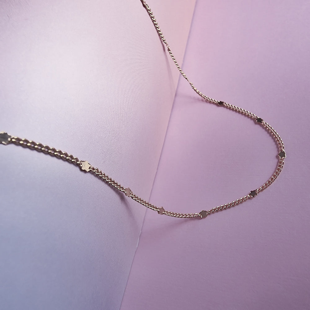 Star Dainty Chain Silver Necklace - Vurchoo Ethical Jewellery