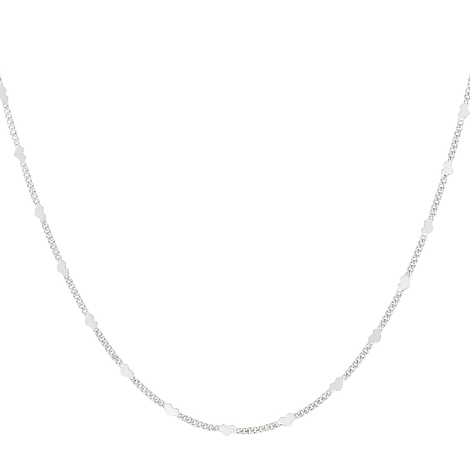 Heart Dainty Chain Silver Necklace - Vurchoo Ethical Jewellery