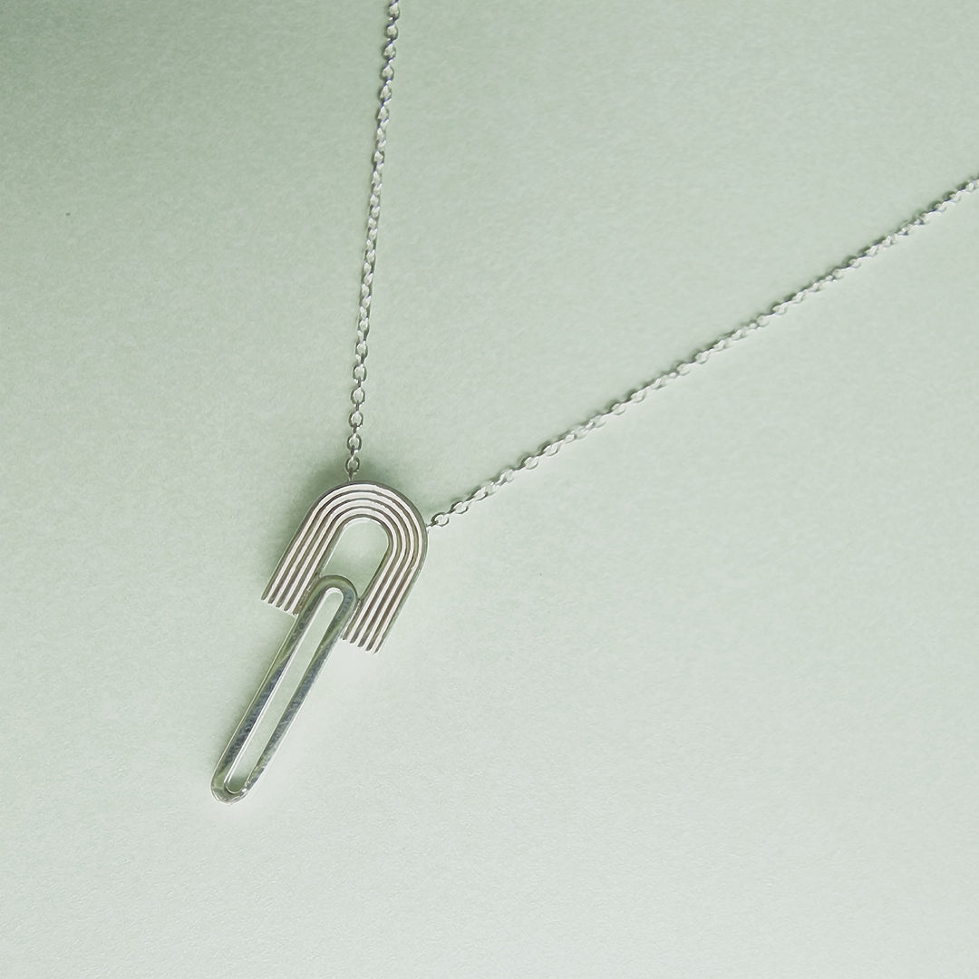 Rainbow Sterling Silver Chain Necklace - Vurchoo Ethical Jewellery