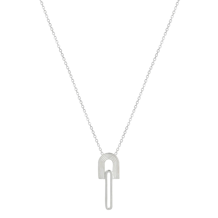 Rainbow Sterling Silver Chain Necklace - Vurchoo Ethical Jewellery