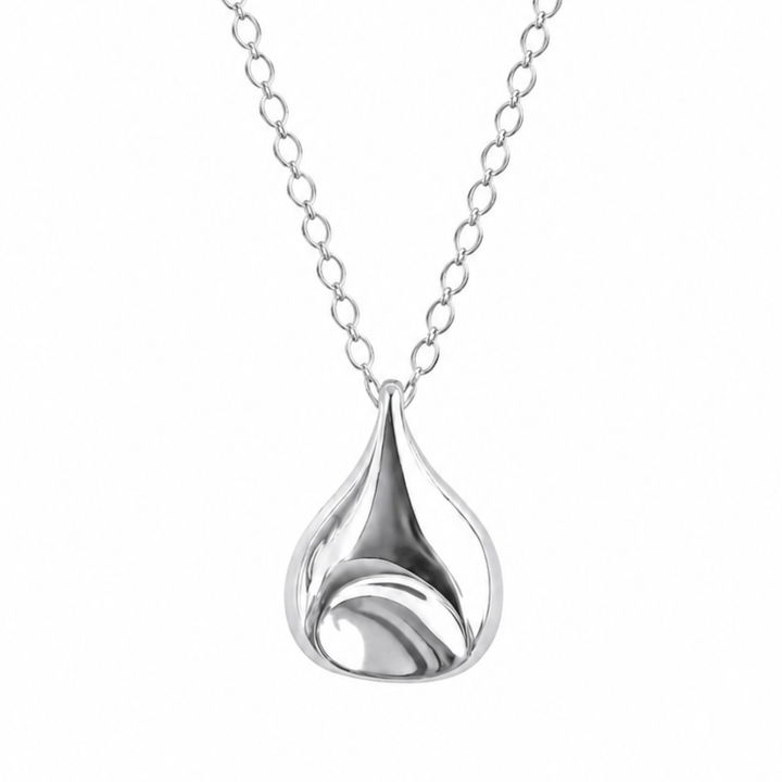 Petite Dimple Silver Necklace
