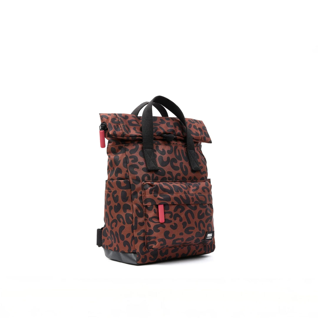 Canfield Small Backpack in Scarlet Leopard Canvas