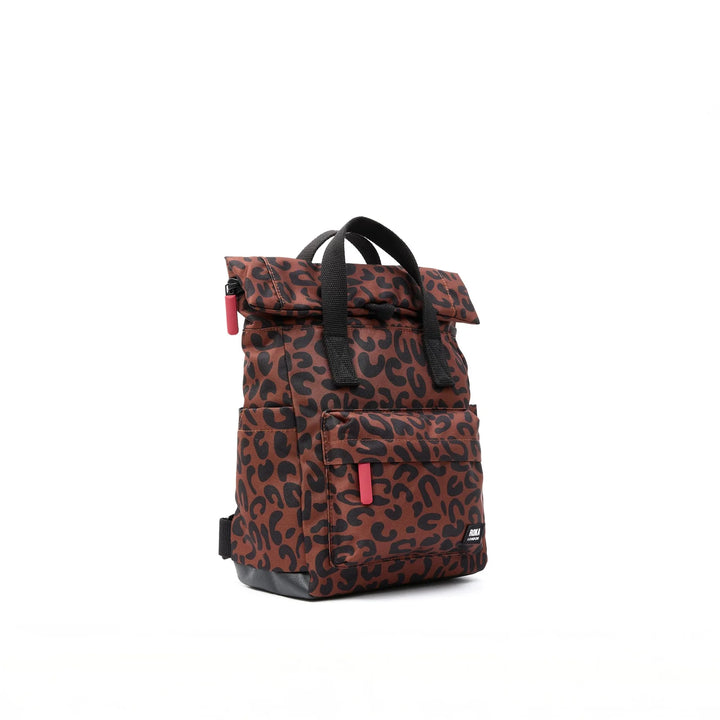 Canfield Small Backpack in Scarlet Leopard Canvas