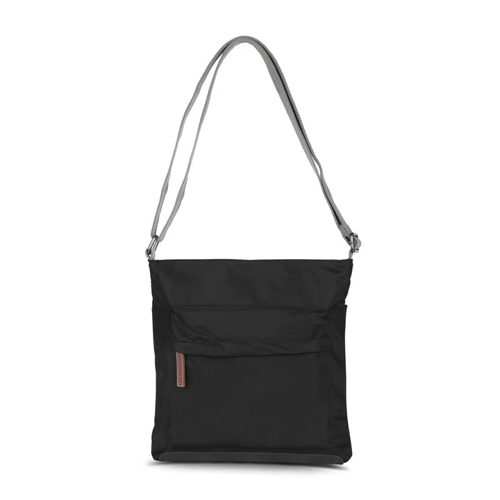 Kennington Recycled Nylon Crossbody Bag, Black