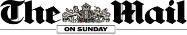black and white logo for The Mail On Sunday