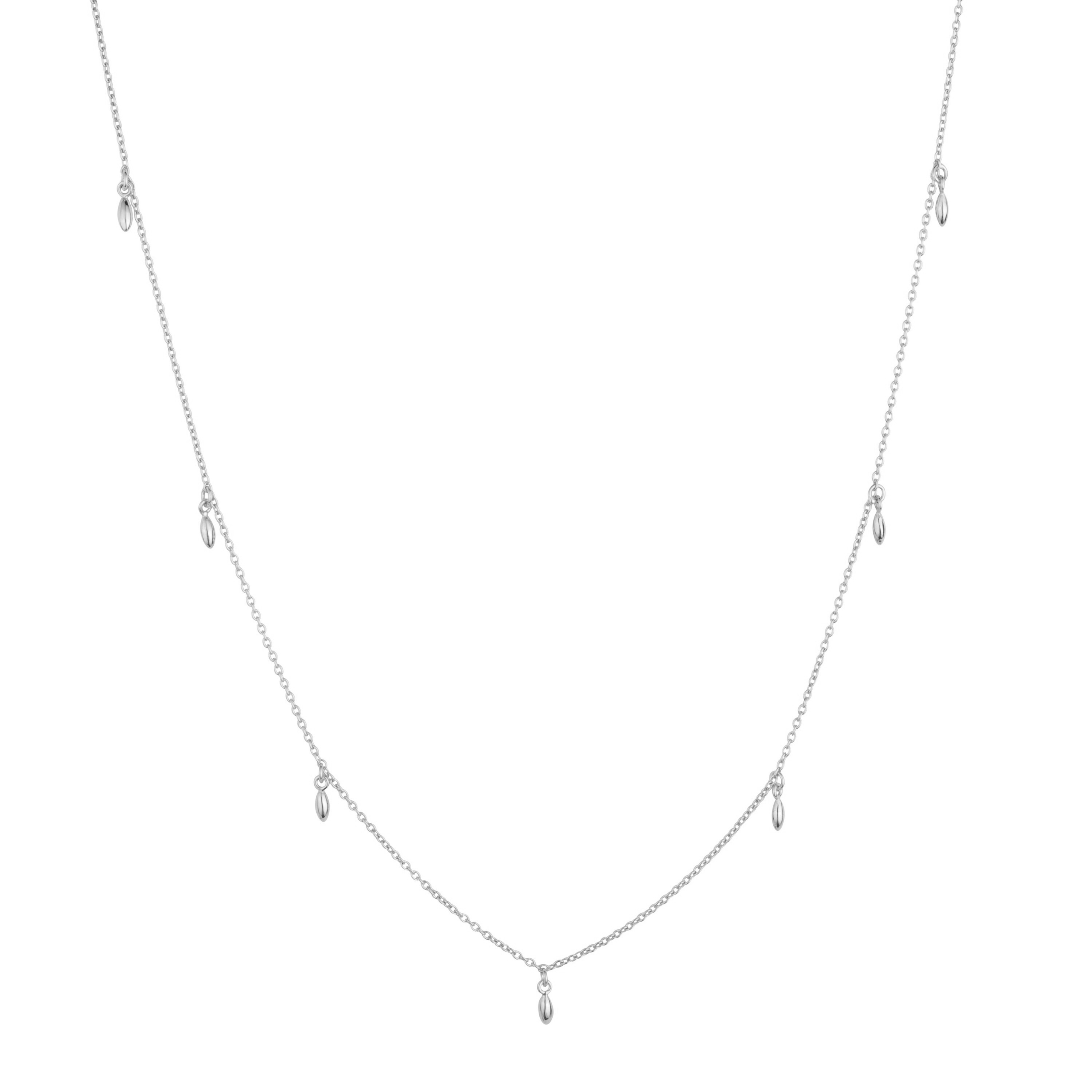 Rice Grain Sterling Silver Charm Necklace - Vurchoo Ethical Jewellery