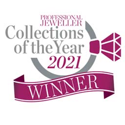 logo to show we won the award for collection of the year in progessional jeweller magazine 2021
