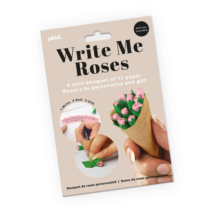 Write Me Roses | Personalised Love Gift | Slide Box Keepsake