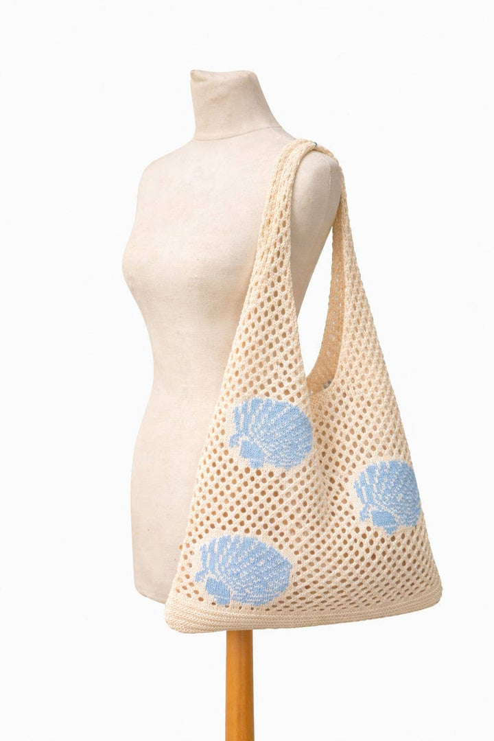 Crochet Holiday Shell Tote