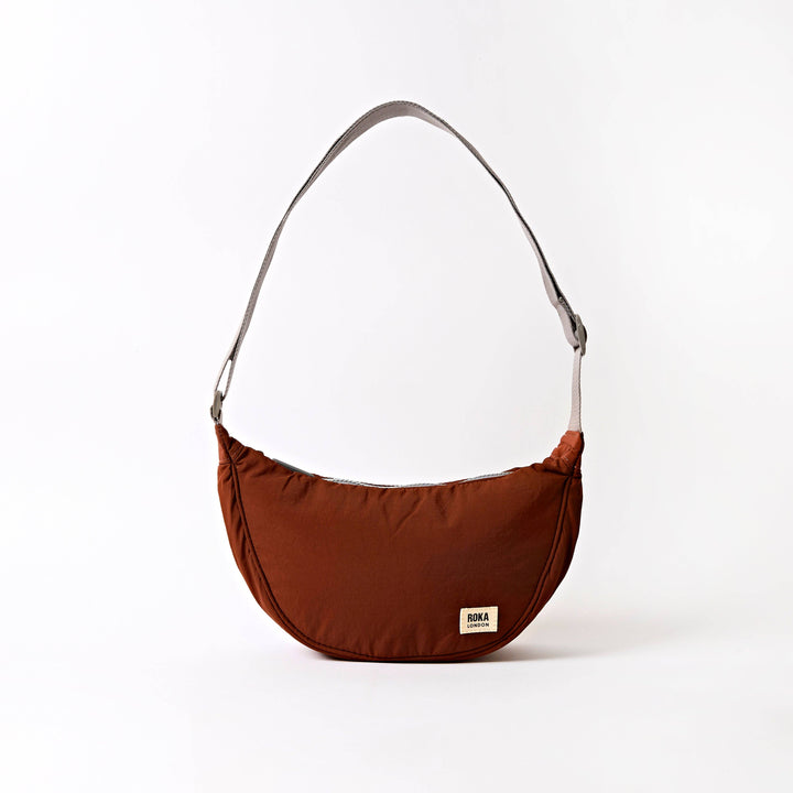 Farringdon Half Moon Bag in Henna Taslon