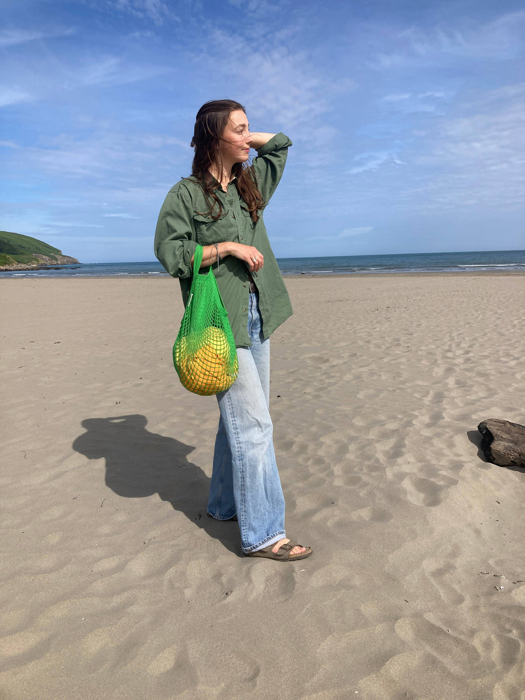 Organic Short Handled String Bag