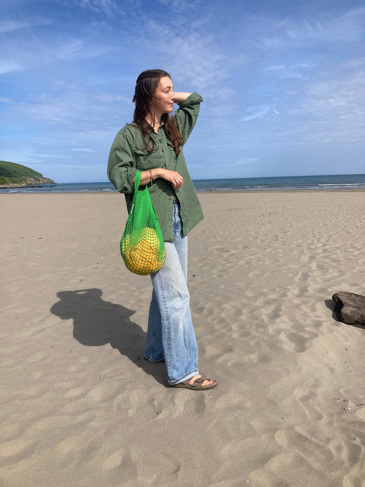Organic Short Handled String Bag