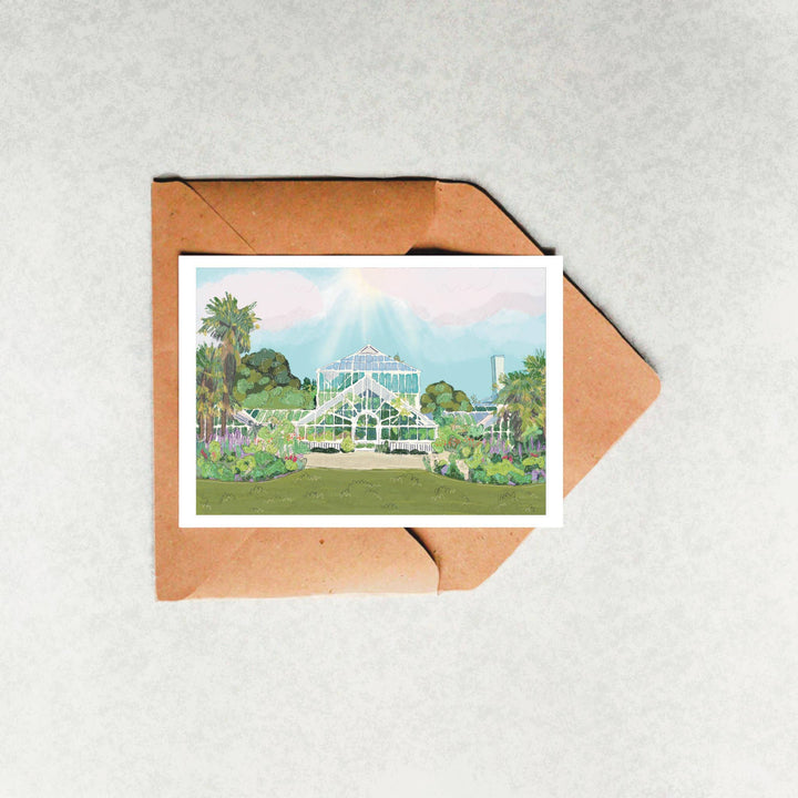 A6 Greeting Card “Cambridge Botanic Gardens” Cambridge UK