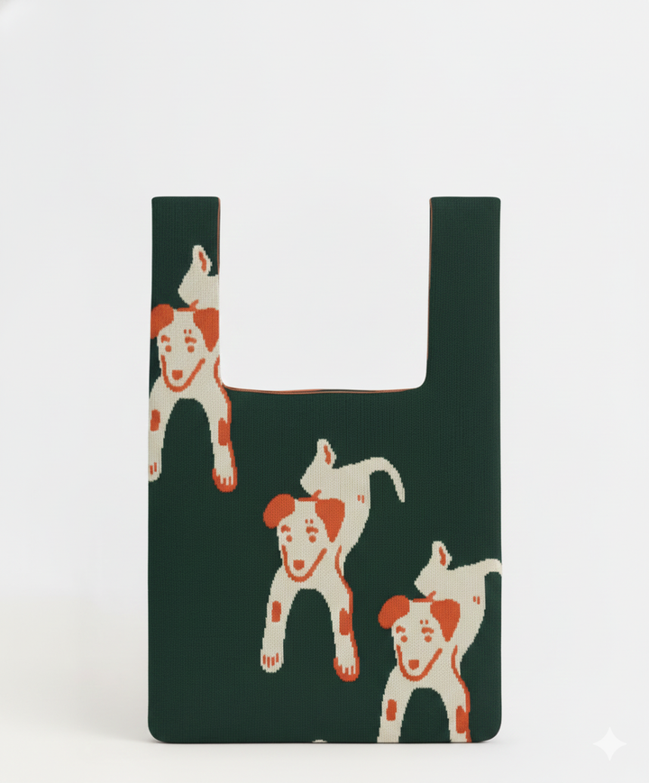 Puppy Parade Collection - Knitted Bag