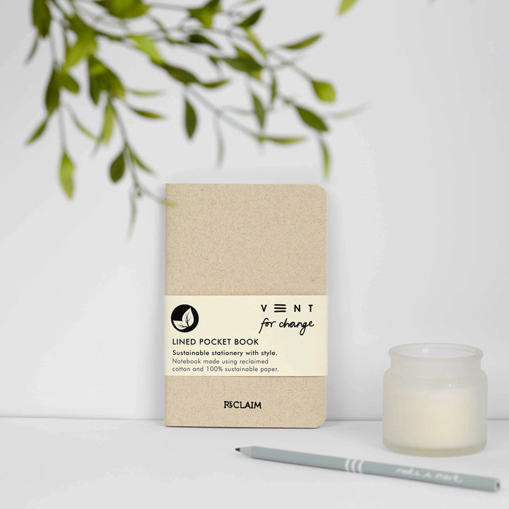 Notebook A6 RECLAIM – Reclaimed Cotton - Pearl
