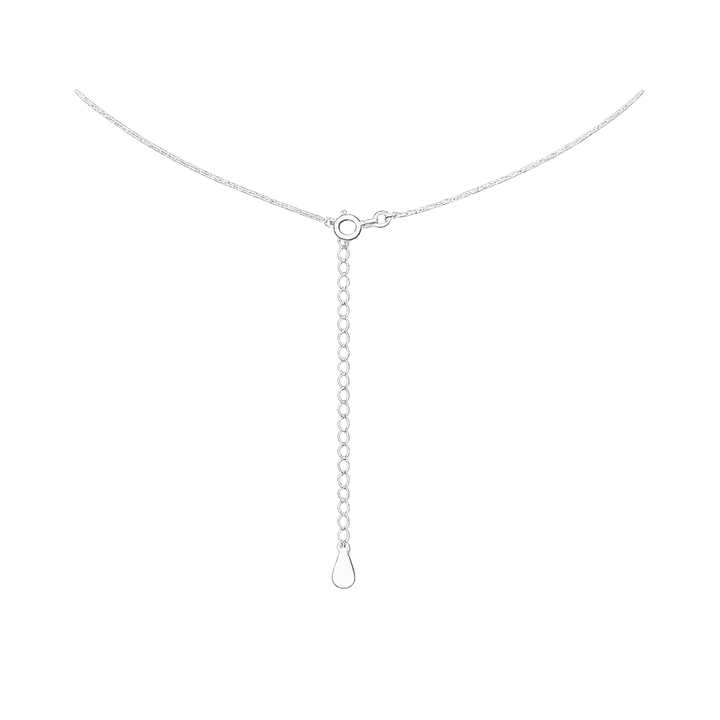 Pebble Adjustable Necklace Sterling Silver