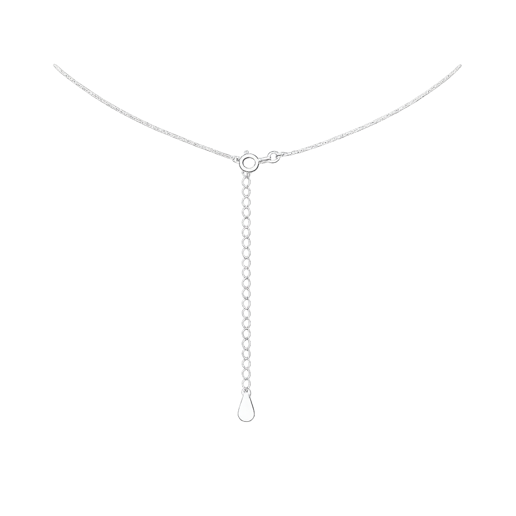 Lapis Lazuli Tear Drop Stone Adjustable Necklace Sterling Silver