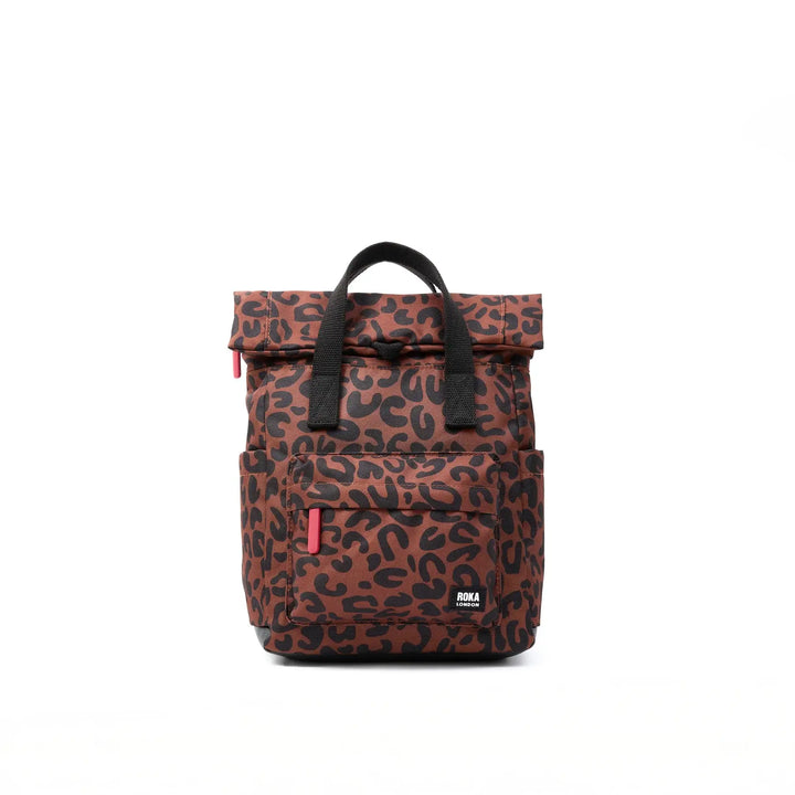 Canfield Backpack in Scarlet Leopard Canvas