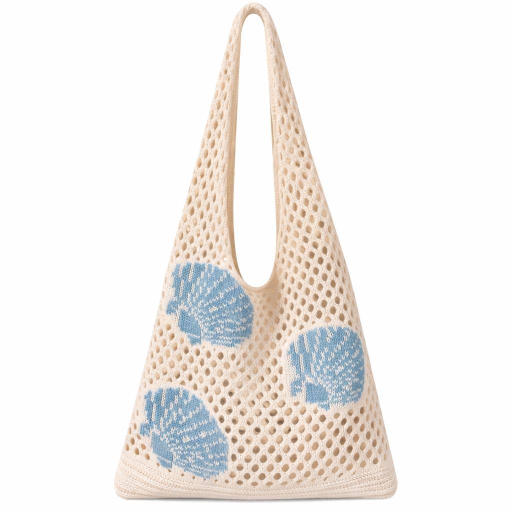 Crochet Holiday Shell Tote