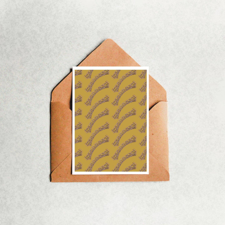 A6 Greeting Card “Mathematical Bridge Pattern” Cambridge UK