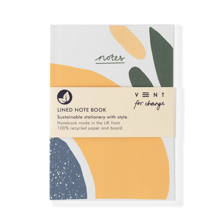Notebook Recycled Paper A5 Lined Paper - Olive