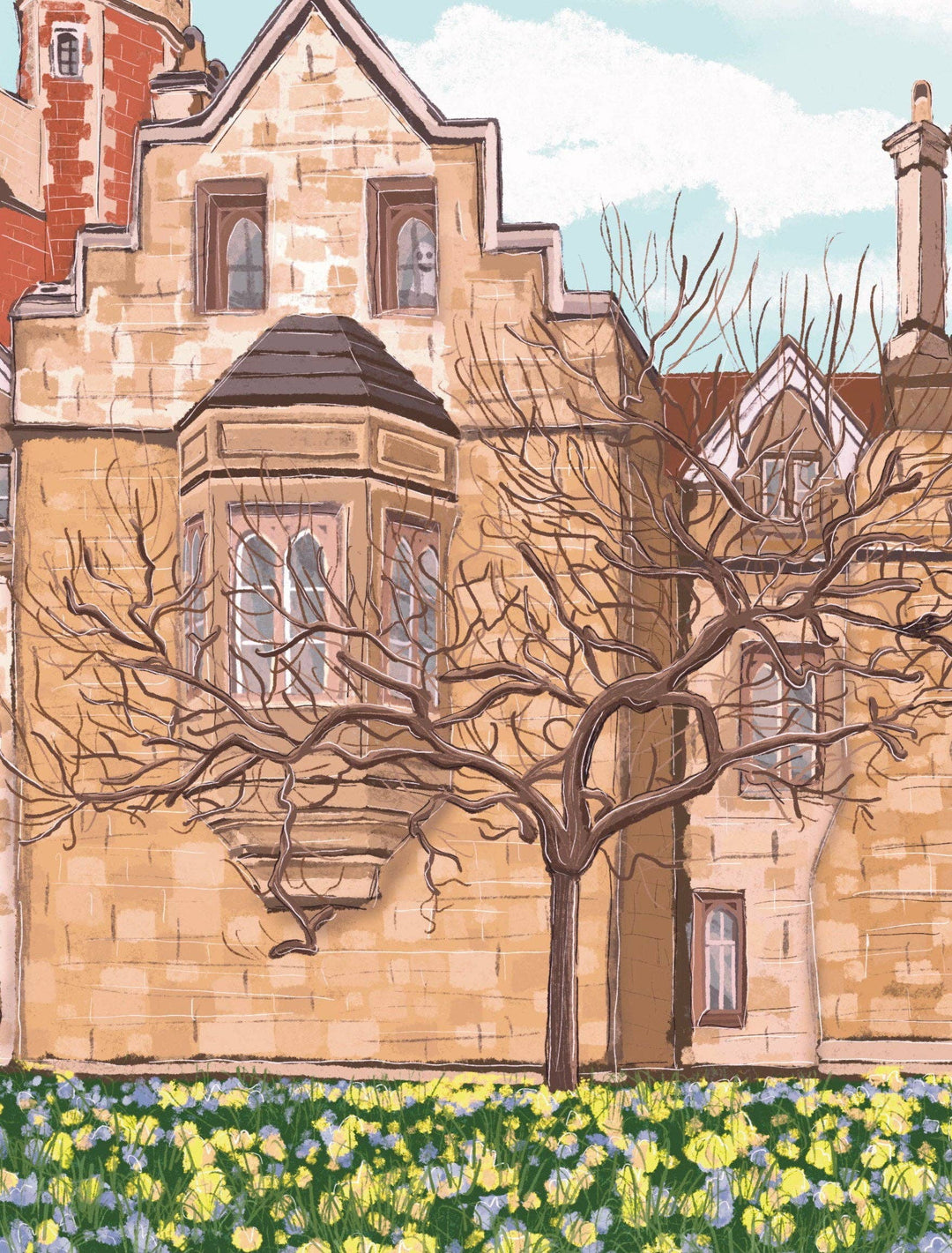 Cambridge England UK Art Print “Trinity College”