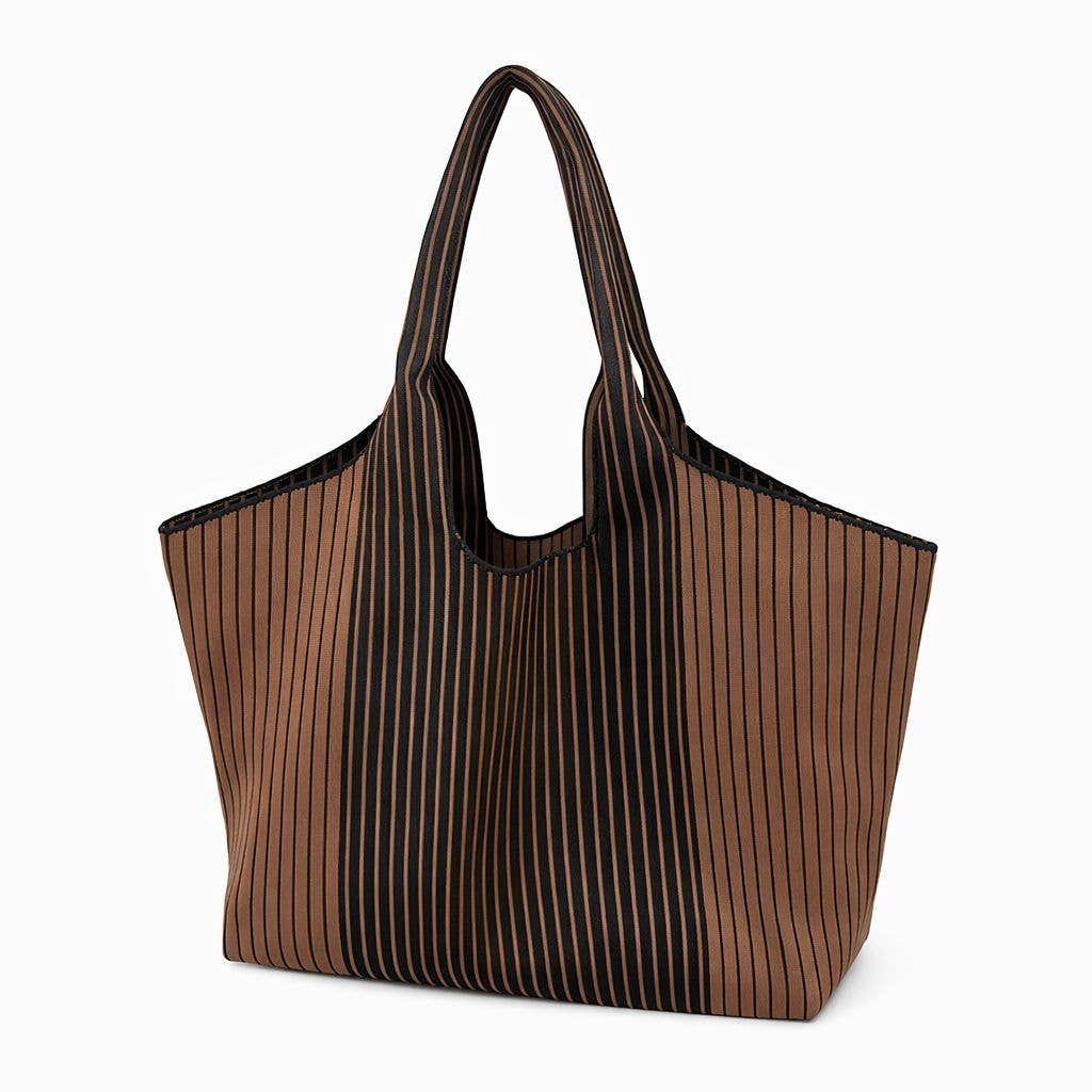 Two-Tone Vertical Pinstripe Knit