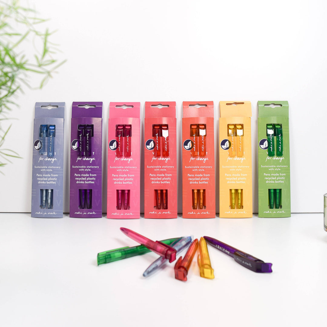 Pens Recycled Drinks Bottle Make a Mark - Dusty Blue