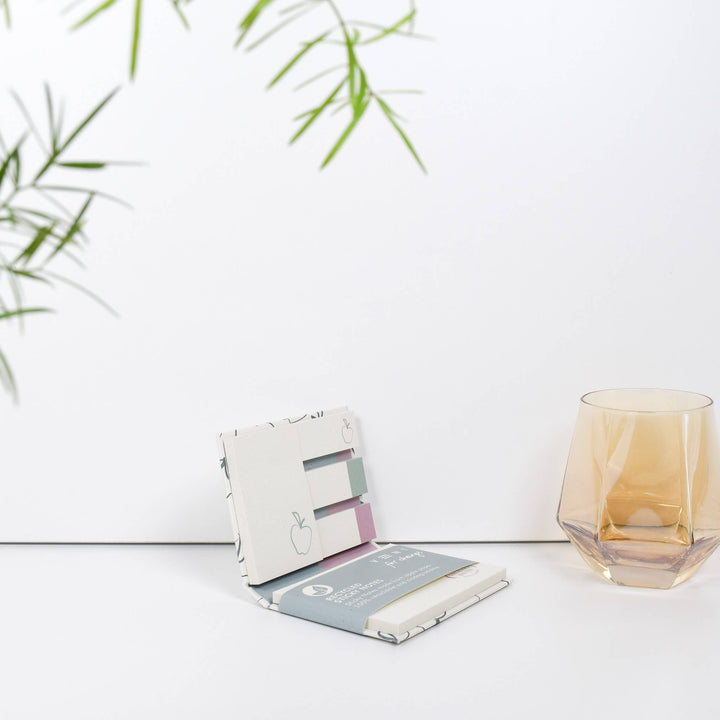 Orchard Sticky Notes Pad in Green - Organic Apple Paper