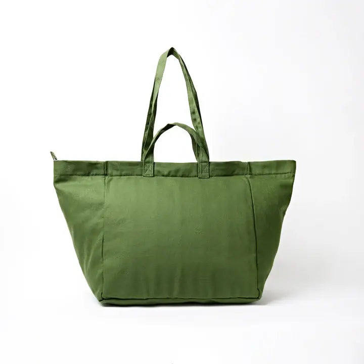 Marylebone Tote Bag in Artichoke Cotton Canvas