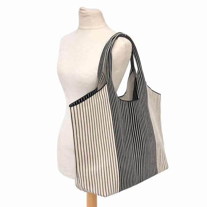 Two-Tone Vertical Pinstripe Knit