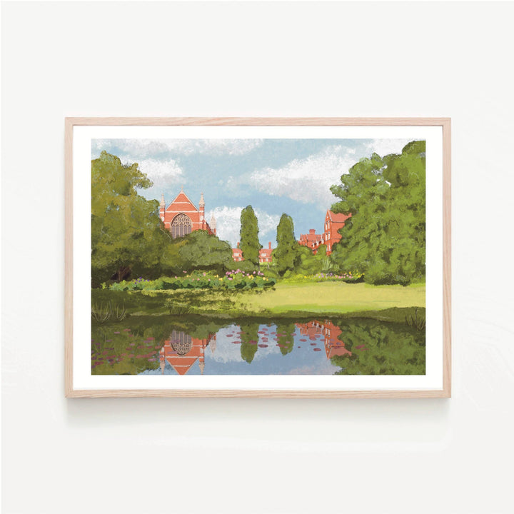Cambridge Selwyn College & University Art Print