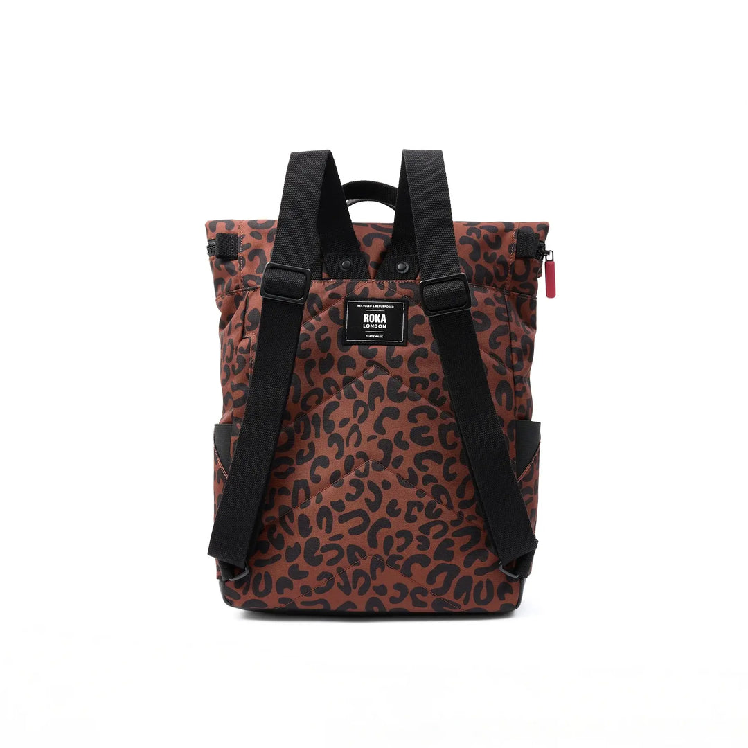 Canfield Backpack in Scarlet Leopard Canvas