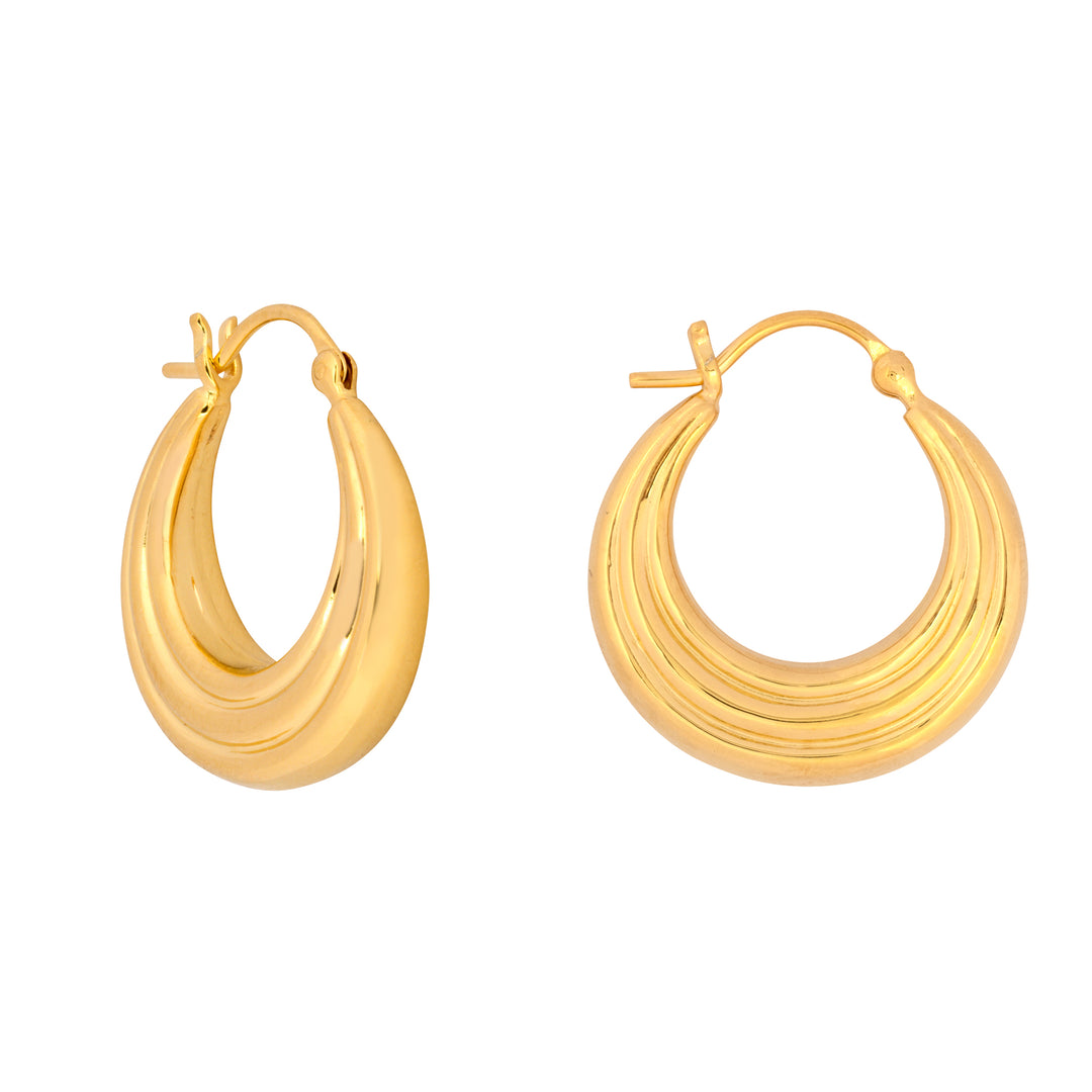 Gold Layered Hoop Earrings - Vurchoo Ethical Jewellery
