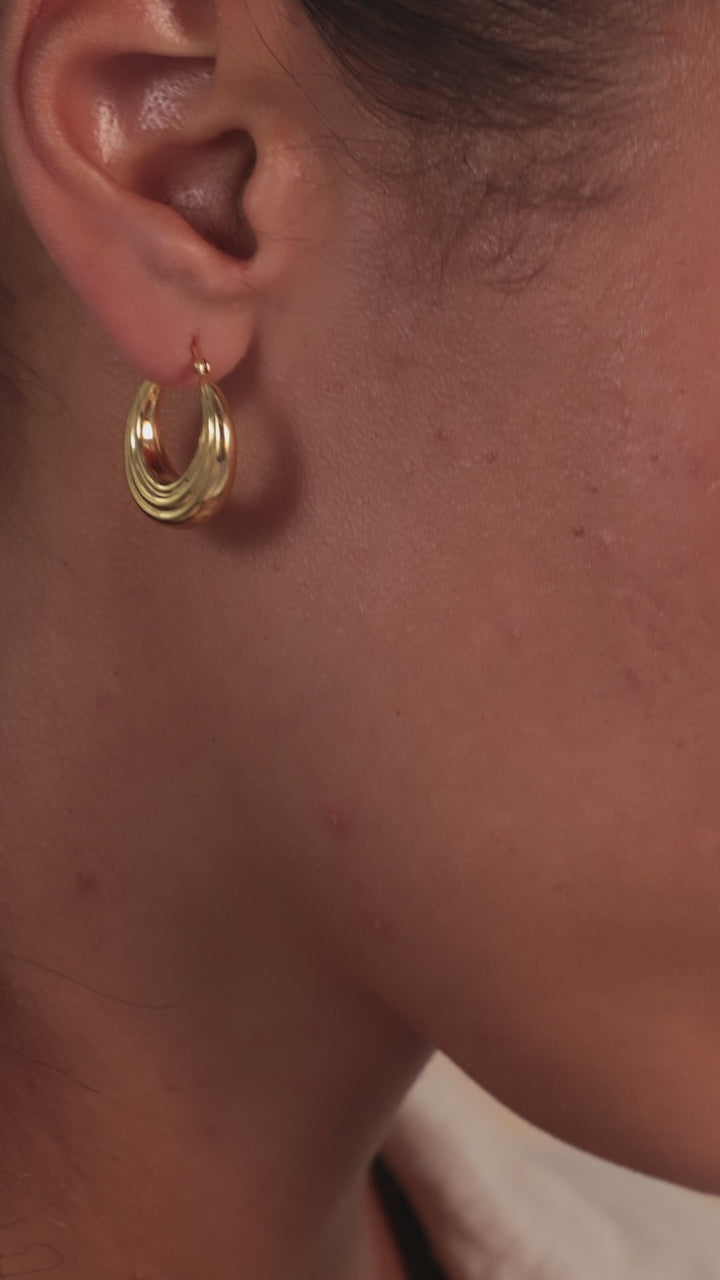 Gold Layered Hoop Earrings