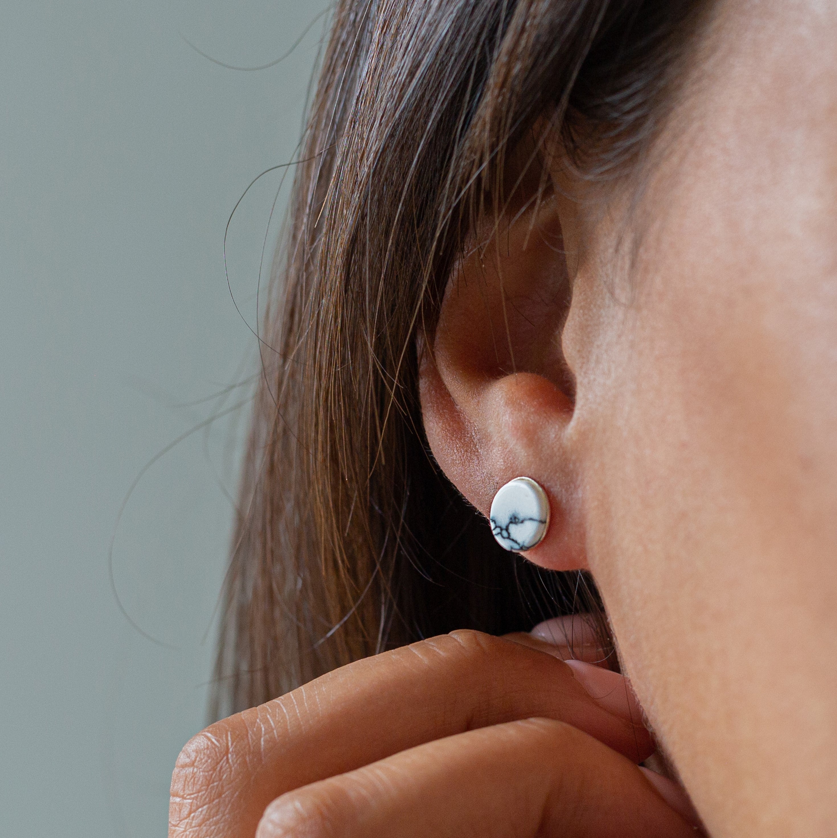 Howlite earrings sale