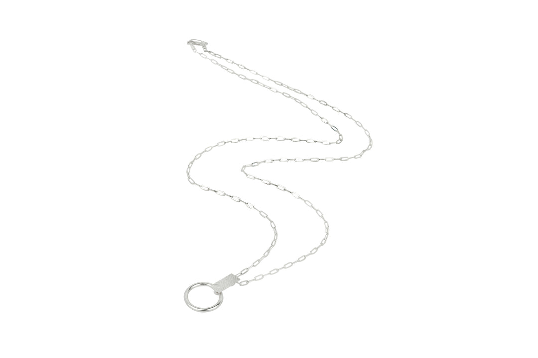 Contrasting Chunky Textured Sterling Silver Necklace - Vurchoo Ethical Jewellery