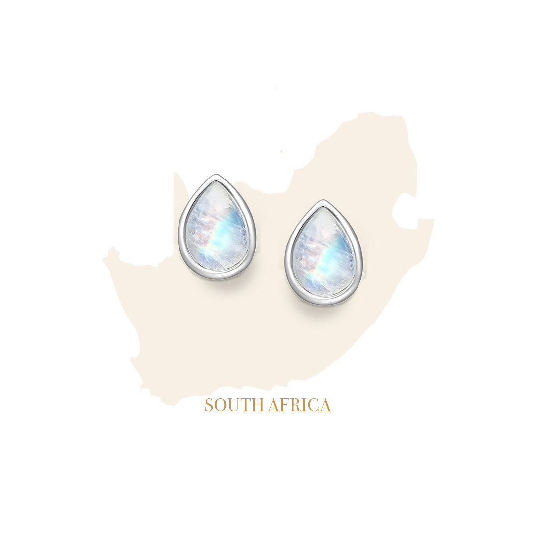 Rainbow Moonstone Droplets