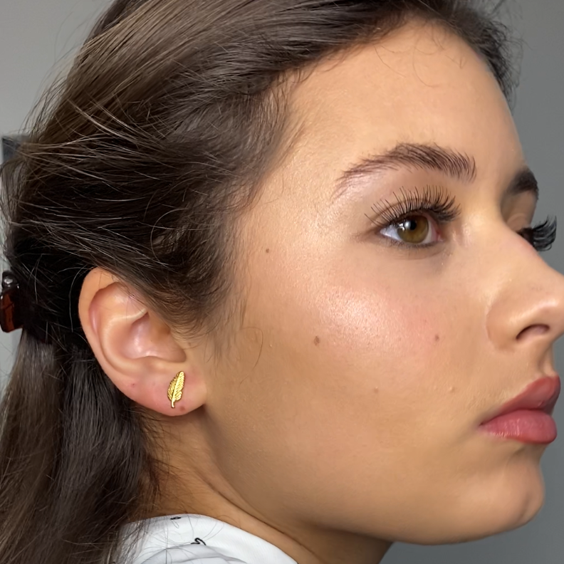 Feather Stud Earrings