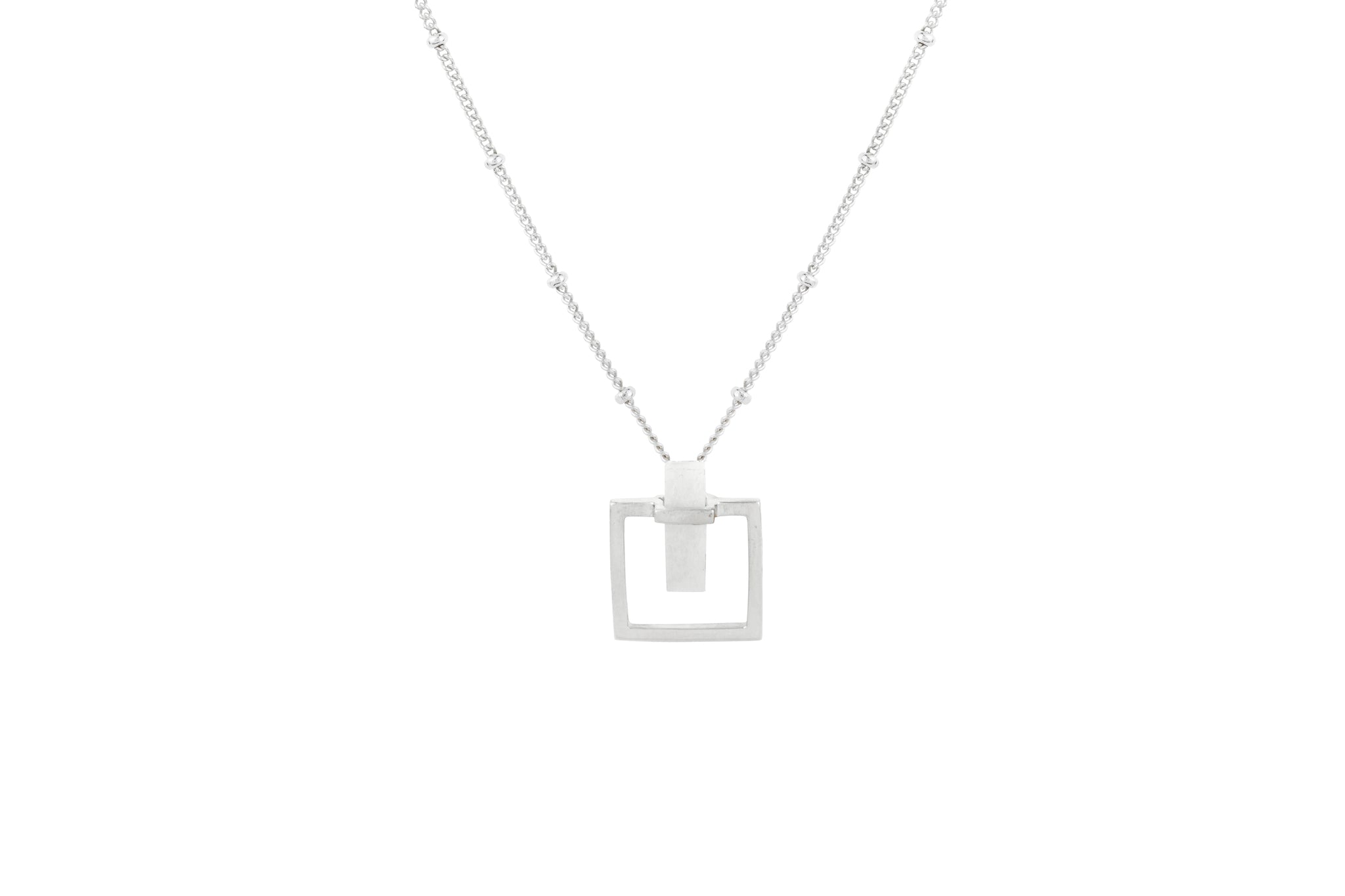 Moonstone Square Necklace
