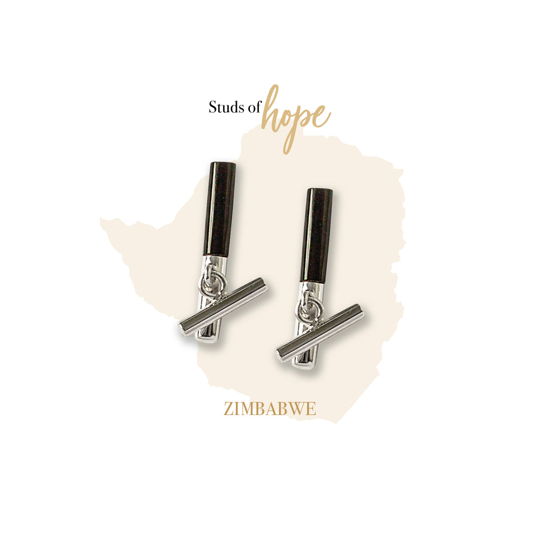 Minimalist Movement Onyx Earrings